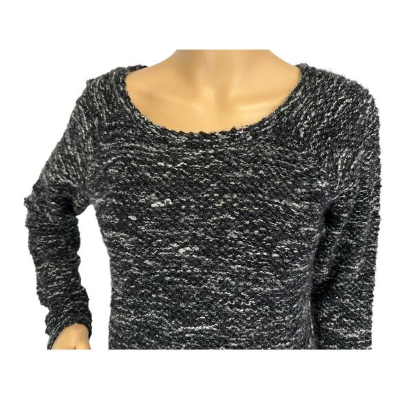 2/$15 Jessica Simpson Wool Blend Kitten Sweater Black Gray Metallic Size XS - Picture 7 of 13
